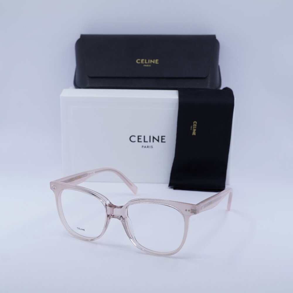 Celine CL5010IN 072 Square Eyeglasses 53mm - Shiny Rose Pink